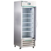Corepoint Scientific White Diamond Series Laboratory and Medical Single Stainless Steel Glass Door Refrigerator 23 Cu. Ft.