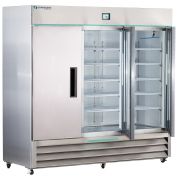Corepoint Scientific White Diamond Series Laboratory and Medical Swinging Triple Stainless Steel Solid Door Refrigerator 72 Cu. Ft.
