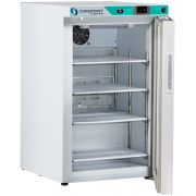 Corepoint Scientific White Diamond Series Undercounter Refrigerator, Freestanding, 2.5 Cu. Ft., Glass Door