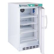 Corepoint Scientific White Diamond Series Undercounter Refrigerator, Built-In, 2.5 Cu. Ft., Solid Door