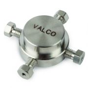 Fittings, Valco, Valco Internal Cross 1/16" tube, 0.75 bore