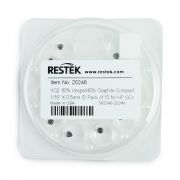 Restek Compact Vespel/ Graphite Ferrules, Fit 0.32mm ID Fused Silica Columns. 0.5mm ID, 1/16" Fitting Size. 10/pk.