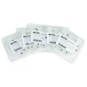 Restek Compact Vespel/ Graphite Ferrules, Fit 0.45/0.53mm ID Fused Silica Columns. 0.8mm ID, 1/16" Fitting Size. 50/pk.