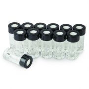 3.0ml Micro-Vial,Accuform, Borosilicate Glass, Screwed Thread, Graduated, With Open Top Closure Pack of 12