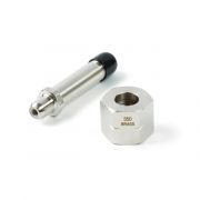 Fitting, CGA 350, Nickel Plated Brass, 1/4"NPT Hydrogen