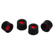Restek caps and septa, preassembled; PTFE/silicone/PTFE; 0.040"; for wide mouth step vials; pkg/1000.