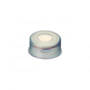 Snap Top Vial Cap, 11mm Clear Polypropylene PTFE Sil Septa Pack of 1000