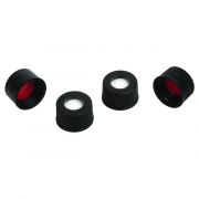 Vial Caps & Septa, 13-425 Blk Poly Red/PTFE/ Sil Septa 0.065" 1000Pack