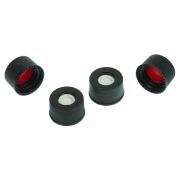 Restek Caps & Septa, 13-425 Black Top Hat PTFE/Silicone Septa, Screw-Thread and Pre-Slit, Pack of 100.