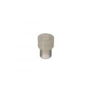 Snap Plug, Conical, 8mm Starburst, Clear Low Density Poly. 200Pack