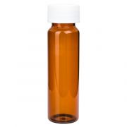 Restek Pre-Cleaned VOA Vials, 40ml Amber, Open Top w/0.125" PTFE/Silicone; pkg/72.