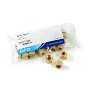 Parker Fitting, Brass, 1/4" Nut. Untreated. Pack of 40.