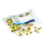 Parker Fitting, Brass, 1/4" Nut & Ferrule Set Pack of 20
