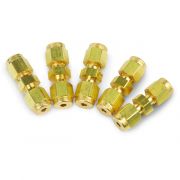 Parker Fitting, Brass, 1/8" to 1/8" Union Pack of 5