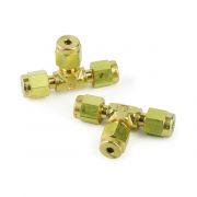 Parker Fitting, Brass, 1/8" Tee Pack of 2