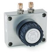 Restek Super-Clean Baseplate, Single Position Baseplate for One Cartridge; brass fittings; cartridge sold separately.