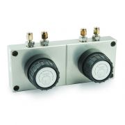 Restek Super-Clean 2-Position Filter Baseplate; Brass; each.