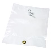Restek Tedlar Bag, w/Single Polypropylene Valve & Septum Fitting 1 Litre Cap., 7"x7". Valves conveniently connect to 3/16" ID PTFE tubing, 10-pk.