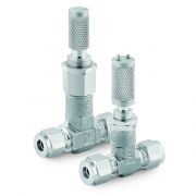 Parker Valve, Precision Metering, 1/4", Straight, Stainless Steel