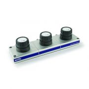 Super-Clean Baseplate, Three Position, for Three Cartridge Filters, 1/8" SS Fittings