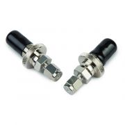 Restek Click-On Trap Connectors, 1/8" Stainless Steel Connectors. Pack of 2.