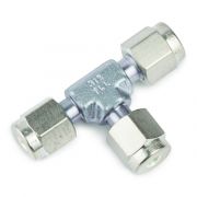 Siltek Fittings, 1/8" Union Tee; Swagelok# SS-200-3; each.