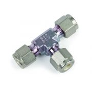 Siltek Fittings, 1/4" Union Tee Swagelok# SS-400-3