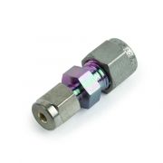 Siltek Fittings, 1/4" to 1/8" Reducing Union, Swagelok# SS-400-6-2