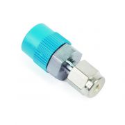 Siltek Fittings, 1/8" to 1/4" NPT Male Connector, Swagelok# SS-200-1-4