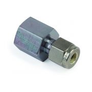 Siltek Fittings, 1/4" to 1/4" NPT Female Connector, Swagelok# SS-400-7-4
