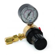 Restek Regulator, CGA-165 Inlet Connection, Outlet 1/4" Female NPT, For use with 48 L Scott/Air Liquide transportable gases; each.