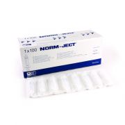 Norm-Ject Plastic Syringe, 10mL Luer Slip Eccentric Tip, 100pk