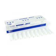 Restek Norm-Ject plastic syringe, 3mL; luer lock tip; pkg/100.