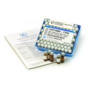 Certified Vials, Assembled 2mL Amber Vial w/Marking Spot and Bonded PTFE/Silicone Slit Septa, 100pk