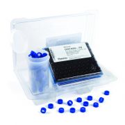 Certified Vials, Unassembled 2mL Amber Vial w/Marking Spot and Bonded PTFE/Silicone Septa, 100pk