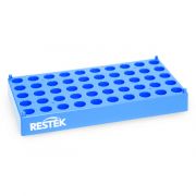 Restek Vial Storage Rack, for 12 x 32mm Vials, 50 Vial Capacity, Polypropylene; Each.