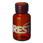 Headspace Vials, 10mL (22x45) Screw Thread, Amber Glass, 100-pk Rounded Bottom