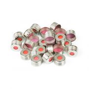 Headspace Vial Caps, 18mm Magnetic Screw Thread Cap with PTFE/Red Chlorobutyl, 1000-pk