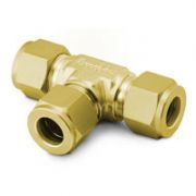 Swagelok Fitting, Brass, 1/16" Tee, 2-pk