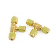 Restek Swagelok Fitting, Brass, 1/8" Tee, 2-pk.