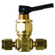 Swagelok Valve, 1/8" Brass Toggle