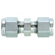 Swagelok Fitting, Stainless Steel, 1/4" Union, 2-pk