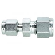 Swagelok Fitting, Stainless Steel, 1/4" to 1/8" Reducing Union, SS-400-6-2; pkg/2.