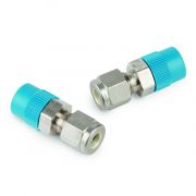 Swagelok Fitting, Stainless Steel, 1/4" to 1/4" NPT Male Connector, 2-pk