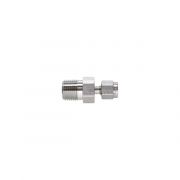 Swagelok Fitting, Stainless Steel, 1/16" to 1/8" NPT Male Connector, 2-pk