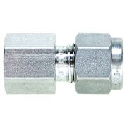 Swagelok Fitting, Stainless Steel, 1/4" to 1/8" NPT Female Connector, 2-pk