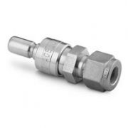 Swagelok Fitting, Stainless Steel, 1/4" Male Quick Coupling w/o Shutoff, ea