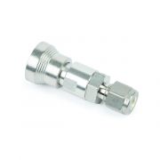 Swagelok Fitting, Stainless Steel, 1/4" Female Quick Coupling w/Shutoff, ea