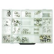 Swagelok Fitting Kit, Stainless Steel. Includes the most common assortment of 1/8" and 1/4" brass fittings.