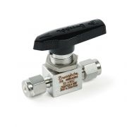 Swagelok Shut-Off Gas Valve, Stainless Steel, Ball-Type, 1/8"